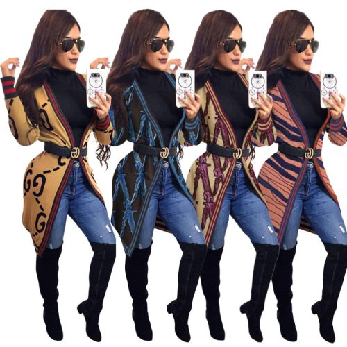Replica Designer Replica Gucci Design Women Classic Stripe Casual Cardigan Top