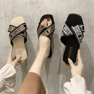 Replica Designer Replica Gucci Design Women Fashion Large Size Flat Slippers