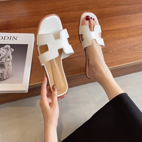 Replica Designer Replica Hermes Design Women Summer Basic Slippers