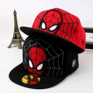 Replica Designer Replica Spider Man Design Hat Cartoon Flat Brim Hat Hip-Hop Hip-Hop Hat Kids Baseball Cap