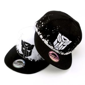 Replica Designer Replica TransformersDesign Inkjet Embroidery Kids Hats Boys And Girls Flat Brim Hip Hop Cap Baseball Cap