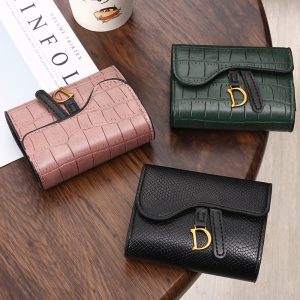 Replica Designer Small Card Holder Women Exquisite High-End Crocodile Pattern Wallet