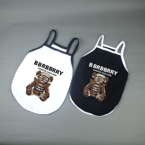 Replica Designer Summer Casual Black White Pet Clothing
