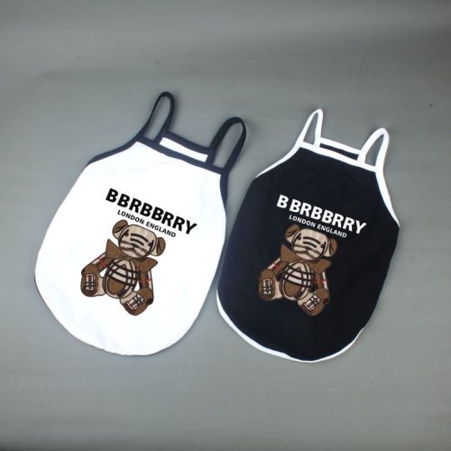 Replica Designer Summer Casual Black White Pet Clothing