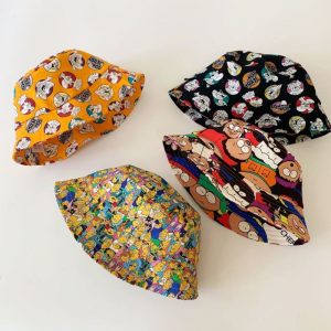 Replica Designer Tom & Jerry Cartoon Print Kids Bucket Hat