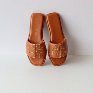 Replica Designer Tory Burch Solid Flat Slippers