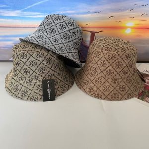 Replica Designer Tory Burch Summer Letters UV Protection Bucket Hat