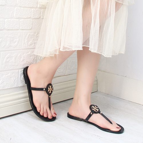 Replica Designer Tory Burch Women Summer Jelly Flat Slippers