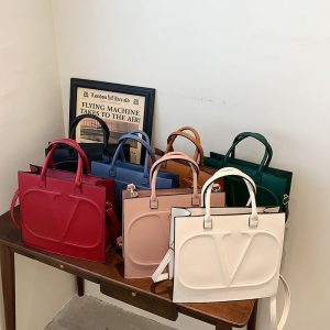 Replica Designer Valentino Chic Solid Tote Bag