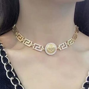 Replica Designer Versace Creative Rhinestone Necklace