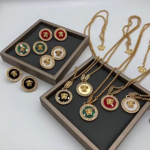 Replica Designer Versace Earrings Necklace