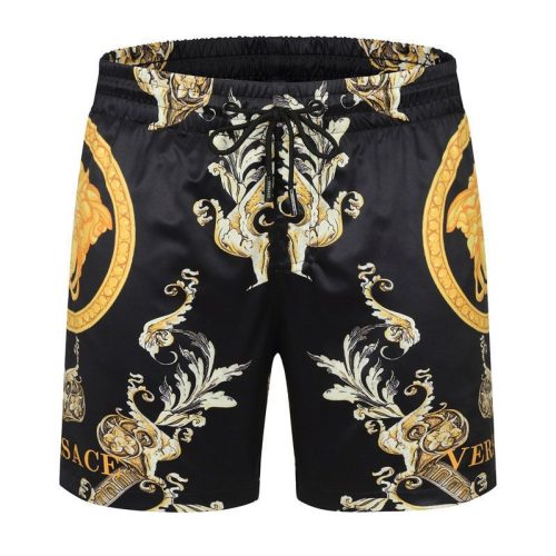 Replica Designer Versace Fashion Letter Printing Five-Point Pants Men Quick-Drying Shorts