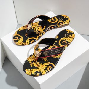 Replica Designer Versace Flat Flip Flops Slippers