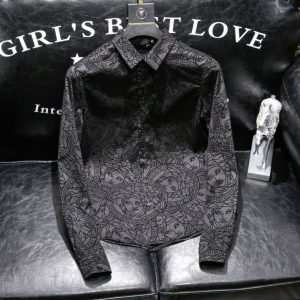 Replica Designer Versace Men'S Fashion Long Sleeve Shirt