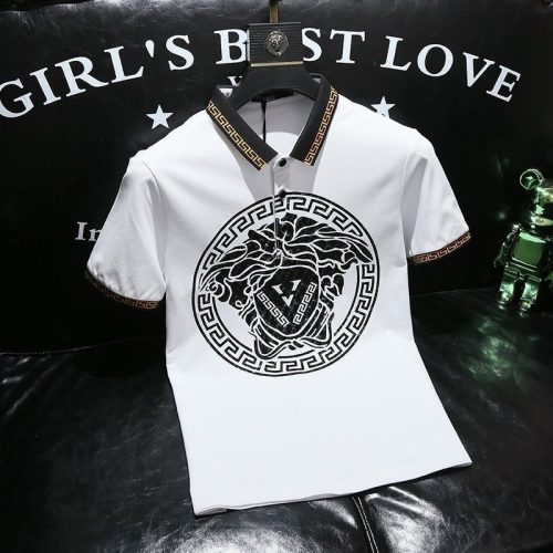 Replica Designer Versace Men'S Lapel Collar POLO Shirt