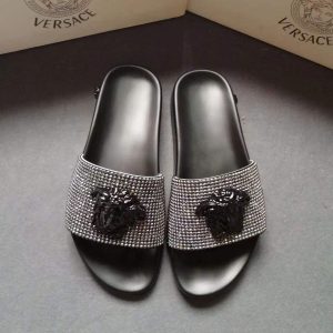 Replica Designer Versace Men'S Stylish Rhinestone Slippers