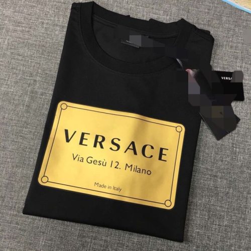 Replica Designer Versace Round Neck T-Shirt