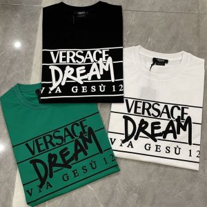 Replica Designer Versace Round Neck T-Shirt