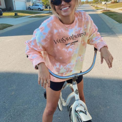 Replica Designer Women Fashion Tie Dye Print Hoodie