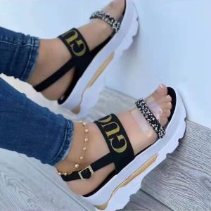 Replica Designer Women Summer Fashion Rhinestone Beach Sandals