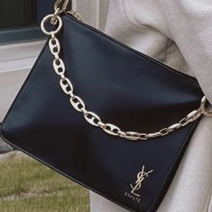 Replica Designer YSL Black Simple Cosmetic Bag