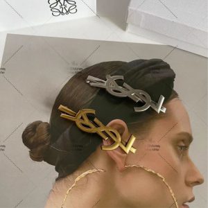 Replica Designer YSL Cold Style Personality Letters Simple Fashion Headdress Hairpin