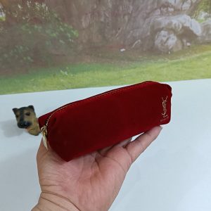 Replica Designer YSL Fashion Burgundy Simple Lip Glaze Lipstick Bag