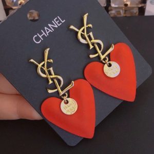 Replica Designer YSL Fashion Heart Earrings