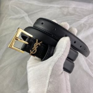 Replica Designer YSL Letter Pin Buckle Leather All-Match Simple Belt