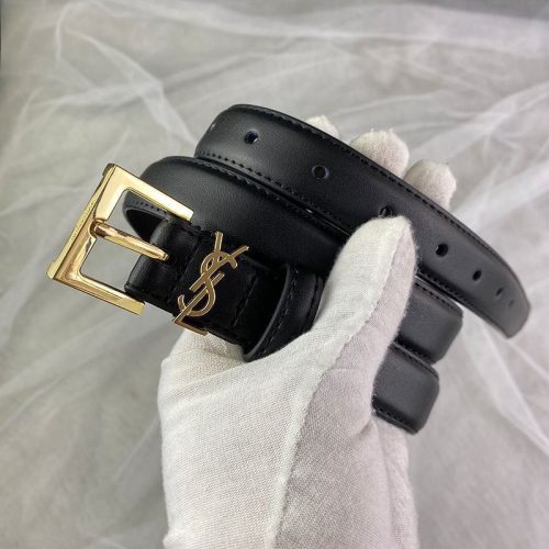 Replica Designer YSL Letter Pin Buckle Leather All-Match Simple Belt