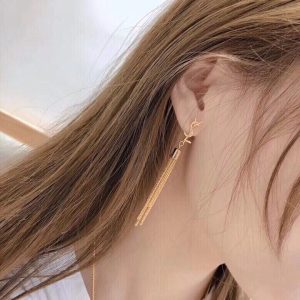 Replica Designer YSL Long Luxury Temperament Tassel Earrings