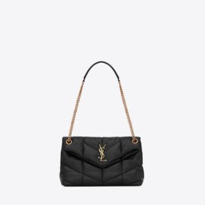 Replica Designer YSL Puffer Small Chain Bag In Quilted Lambskin