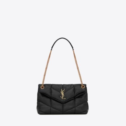 Replica Designer YSL Puffer Small Chain Bag In Quilted Lambskin