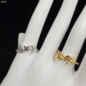 Replica Designer YSL Simple Letter Personality Ring