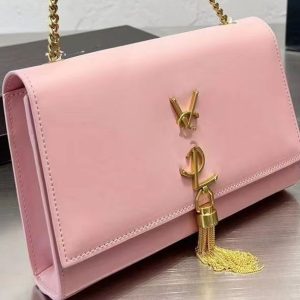 Replica Designer YSL Solid Color Cover Tassel Chain Shoulder Messenger Bag