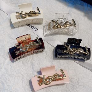 Replica Designer YSL Square Shark Clip Temperament Grab Clip Bath Plate Hairpin