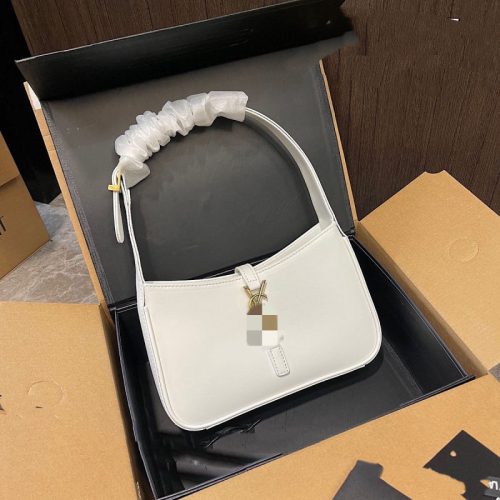 Replica Designer YSL Women Crocodile Plain Pattern All-Match Armpit Bag