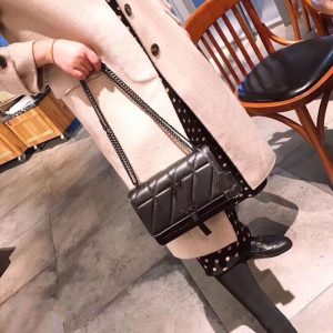 Replica Designer YSL Women Diamond Pattern Chain Envelope Tassel Bag
