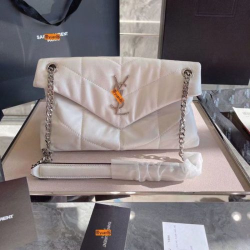 Replica Designer YSL Women Fashion Cloud Messenger Bag Lingge Chain Shoulder Bag