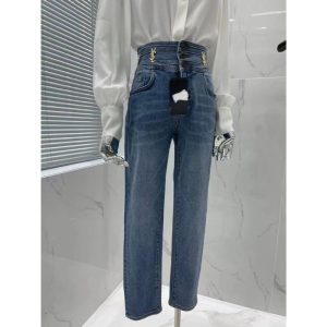 Replica Designer YSL Women Fashion Denim Collection Summer Fashion Denim Trousers