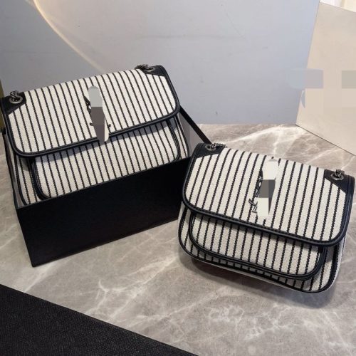 Replica Designer YSL Women Fashion Line Design Simple Crossbody Handbag