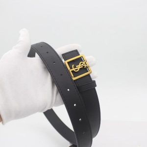 Replica Designer YSL Women Letter Buckle Simple Belt