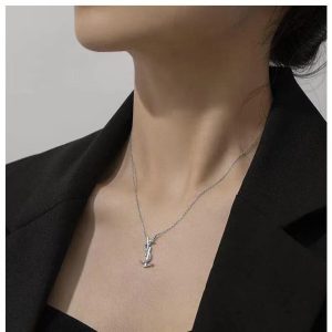 Replica Designer YSL Women Letter Design Simple Cool Style Necklace