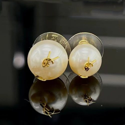 Replica Designer YSL Women Letter Imitation Pearl Temperament Earrings