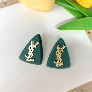 Replica Designer YSL Women Retro 925 Silver Needle Simple Temperament Earrings