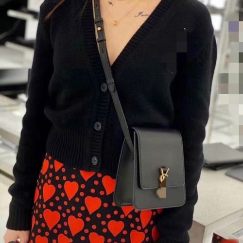 Replica Designer YSL Women Solid Color Simple Crossbody Bag