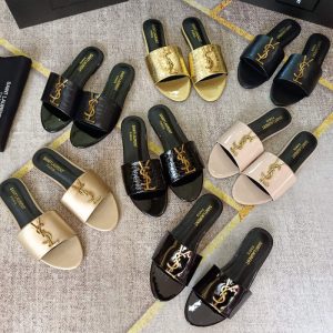 Replica Designer YSL Women Summer Fashion Flat Slippers