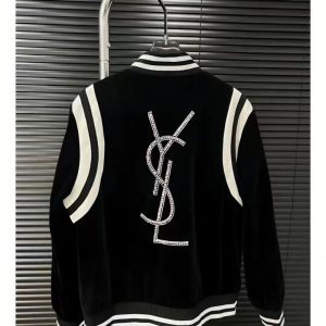 Replica Designer YSL Women'S Fashion Rhinestone Jacket