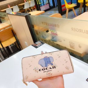 Replica Designer er COACH Women Cute Cartoon Print Long Wallet