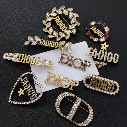 Replica Designer er Dior Women Fashion CD Letter Pearl Brooch
